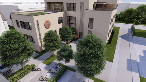 Das neue Schulgebäude der Blindow-Schule Ravensburg