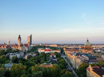 Panorama von Leiptig